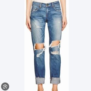 Rag & Bone Dre distressed jeans, rough hem